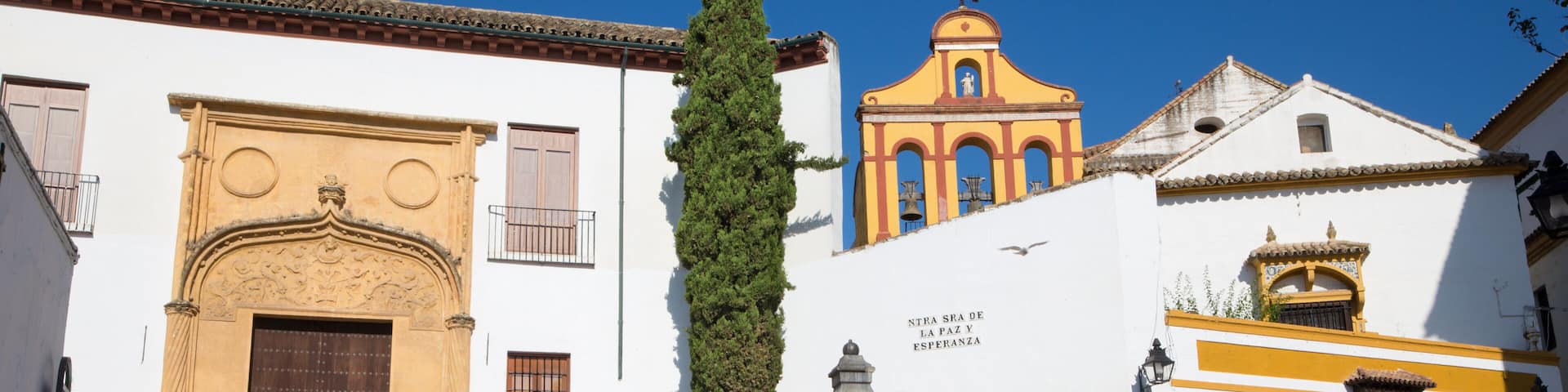 Cordoba - Calle Cuesta del Bailio street and chapel Capilla de Nuestra Senora de la Paz y Esperanza.