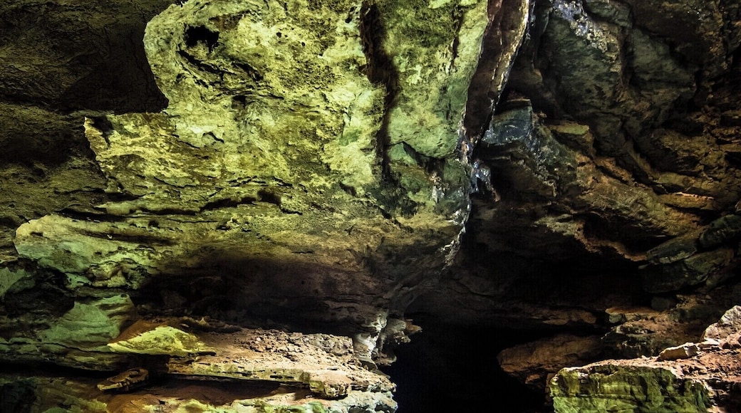 Poco Azul is a Cave with Pool in Chapada Diamantina, Bahia, Brazil.
Only for a few hours every day some sunrays come into the cave and create this special effect in the water.
Such a magic place full of surreal formations and illusionary reflections.