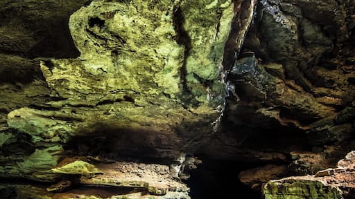 Poco Azul is a Cave with Pool in Chapada Diamantina, Bahia, Brazil.
Only for a few hours every day some sunrays come into the cave and create this special effect in the water.
Such a magic place full of surreal formations and illusionary reflections.