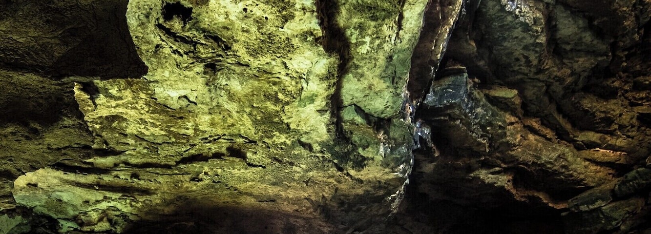 Poco Azul is a Cave with Pool in Chapada Diamantina, Bahia, Brazil.
Only for a few hours every day some sunrays come into the cave and create this special effect in the water.
Such a magic place full of surreal formations and illusionary reflections.