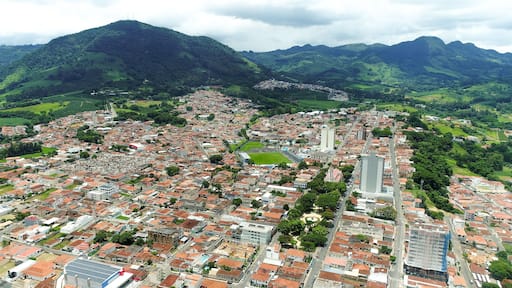 Aerial image of Alfenas, city of Minas Gerais