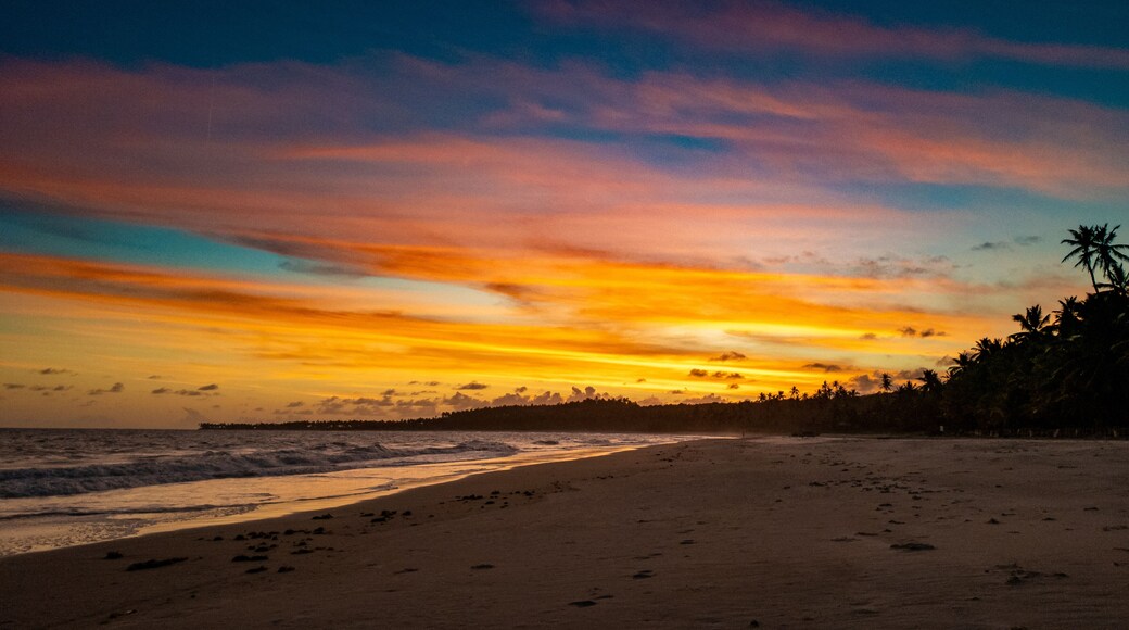 Pôr-do-sol em Pontal de Coruripe, Alagoas - Brasil.