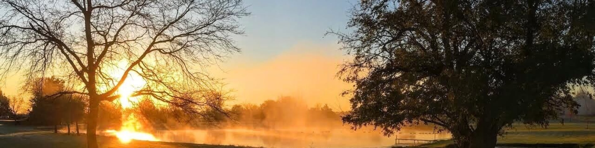 A late fall sunrise in Basehor, Kansas