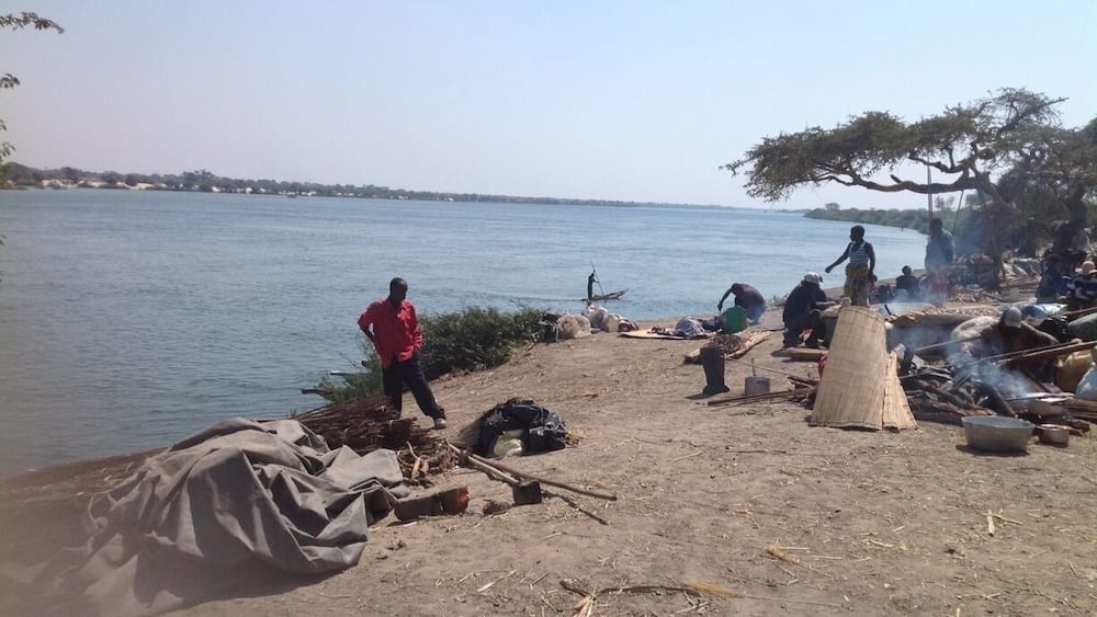 The Zambezi river in Lukulu western province