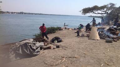 The Zambezi river in Lukulu western province