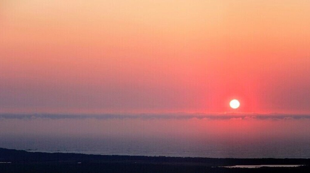 Sunrise over the Indian Ocean from Jupiter Hill (so called, because one of the other volunteers thought the red light on top of the telephone mast was Jupiter on one of the first nights)