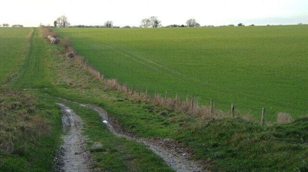 Unmarked farm track One of the local farmers appears to use this track to gain access to the plain.
