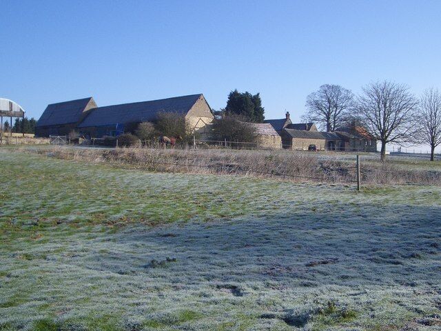 Harrold Lodge Farm Harrold Lodge Farm, near to the Lavendon-Harrold road, is viewed here from the Milton Keynes Boundary Walk on a frosty morning. Harrold Lodge Farmhouse is Grade II listed and dated 1799, though it is not especially visible in this view.
