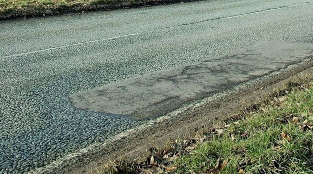 Trees Have Gone. Just One Remains Bare ground after the JCBs have visited. In preparation for 'thay wun' (the A1) upgrade.