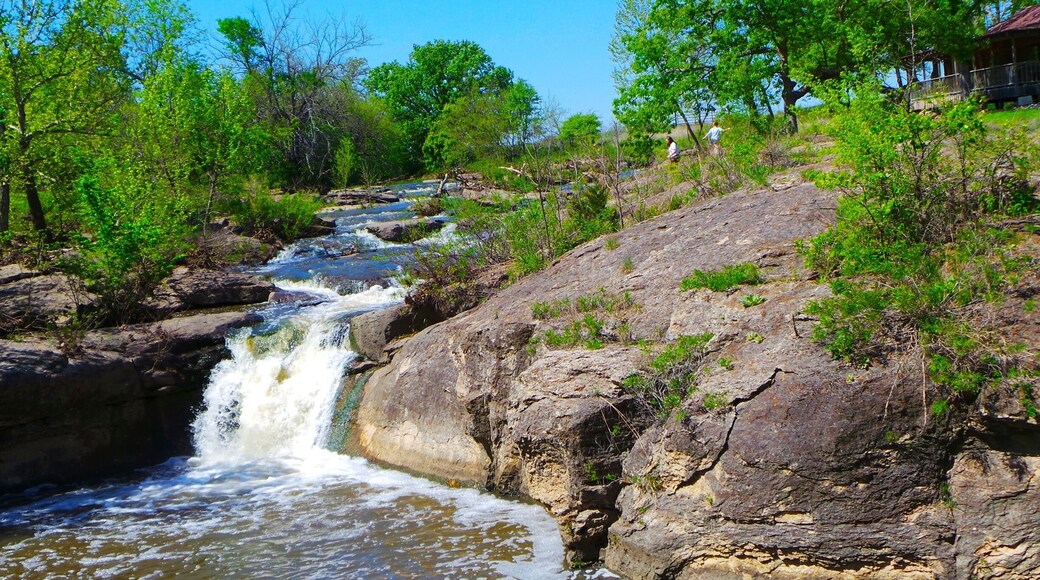 Great falls. Near Sedan KS, at Red Buffalo Ranch