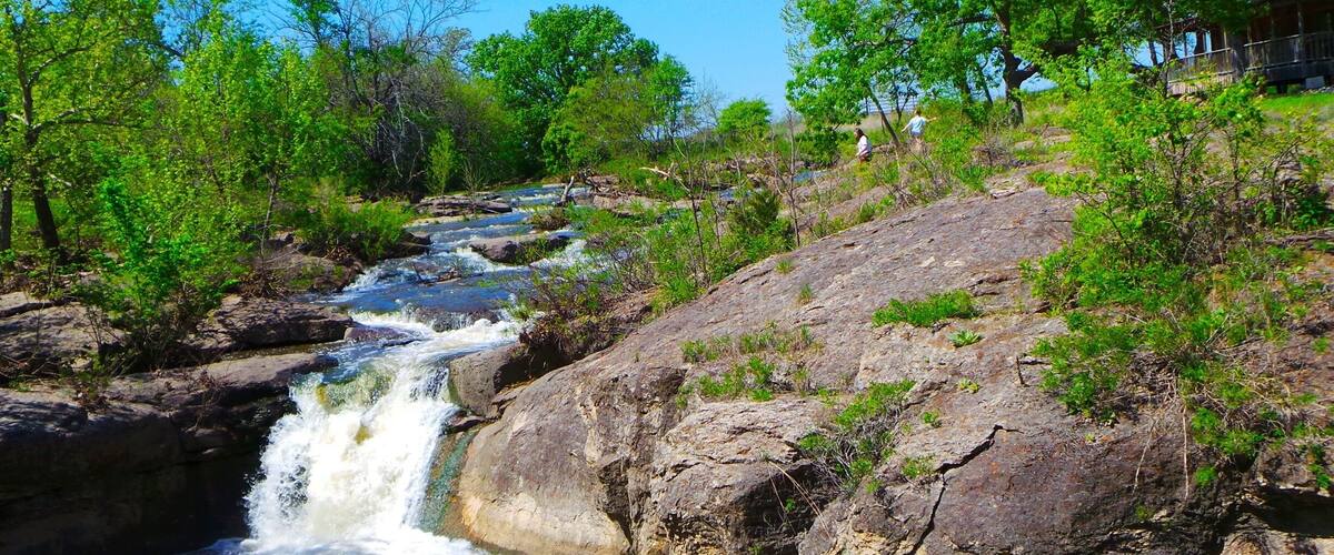Great falls. Near Sedan KS, at Red Buffalo Ranch