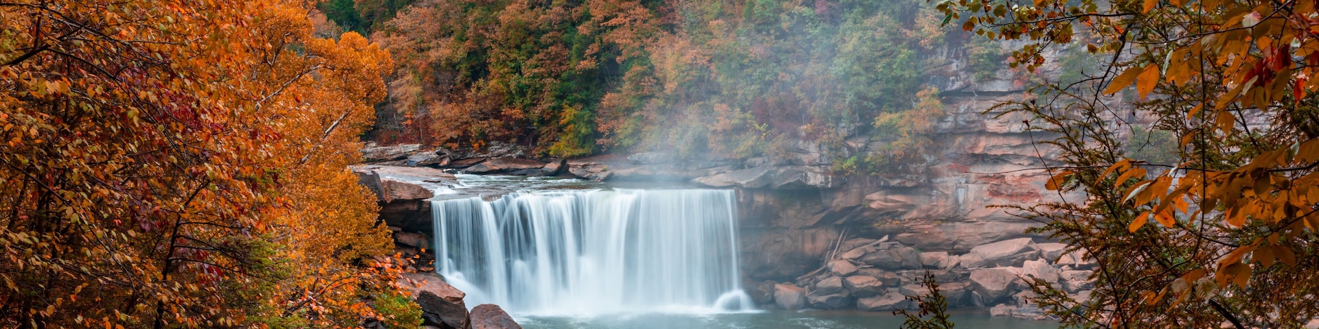 Cumberland Falls State Park in Kentucky During Fall