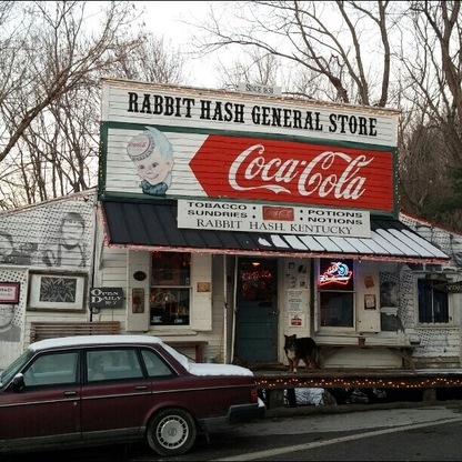 The Rabbit Hash General Store, the heart of Rabbit Hash, Kentucky. In constant operation since 1831. Your source for tobacco, sundries, potions and notions while in Rabbit Hash.