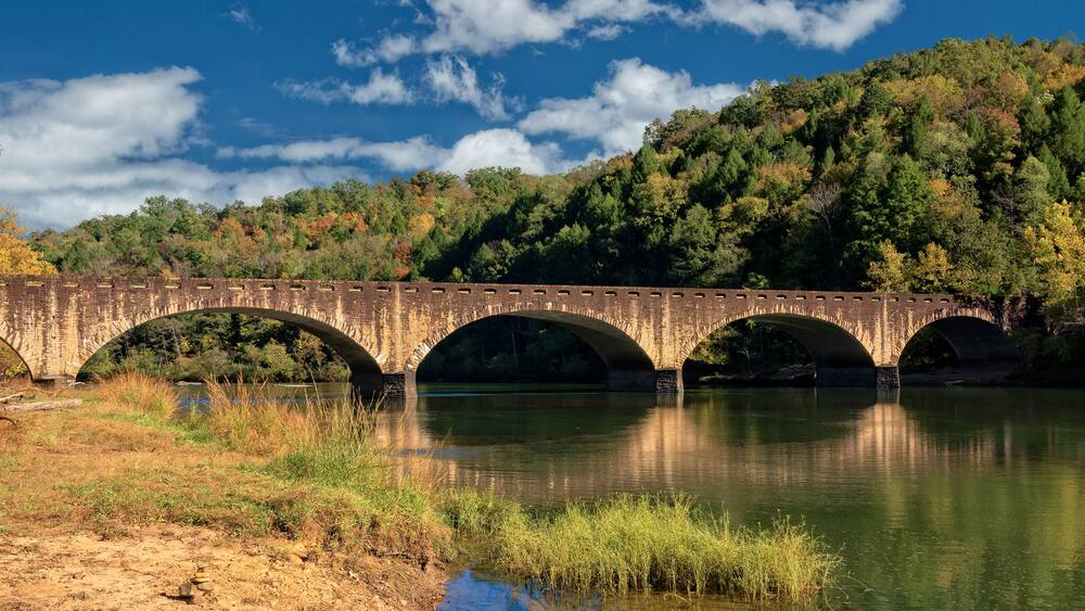 The Gatliff Bridge In Cumberland State Park