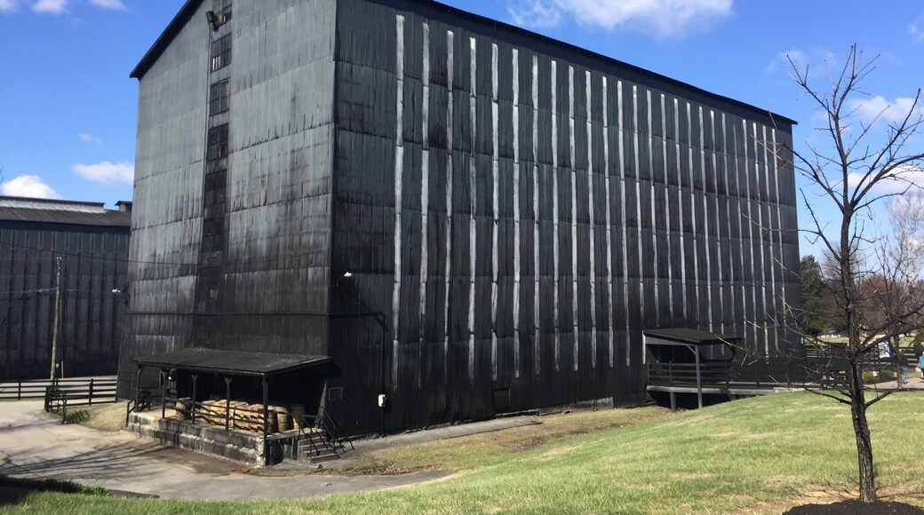 Where they store barrels of bourbon for years at a time as part of the aging process