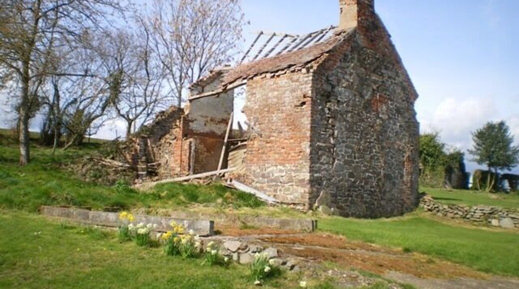 Derelict farm building at Wilderley Hall This looks a bit past hope, and has declined rapidly in the last two or three years.