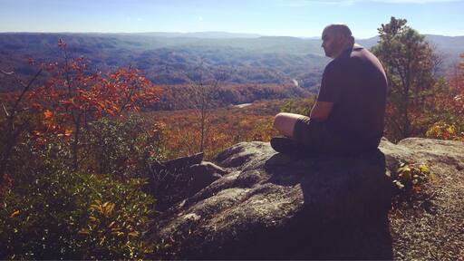 This gorgeous spot overlooks the Kentucky, Virginia border. It's a peak on the Pine Mountain Trail. #pinemountaintrail #hikekentucky #hikingforChrist