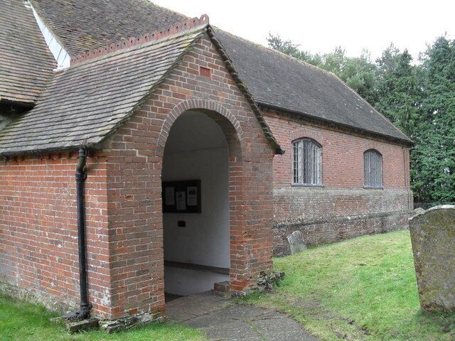 South porch of St Nicholas' parish church, Kingsley, Hampshire, seen from the southwest
