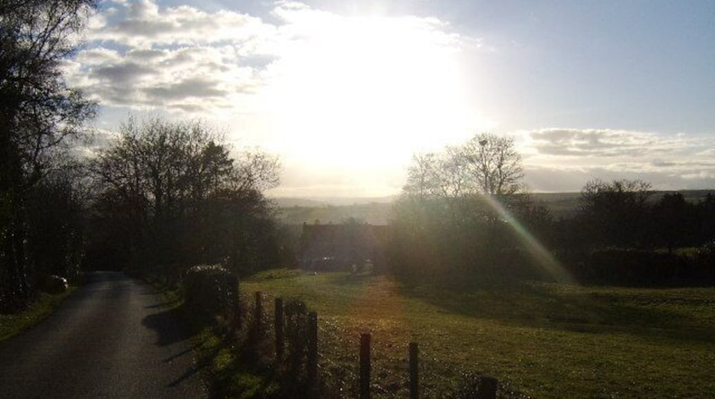 Black Hall near Harperley Hall. Black Hall taken from the road down to Harperley on a very sunny evening in February.