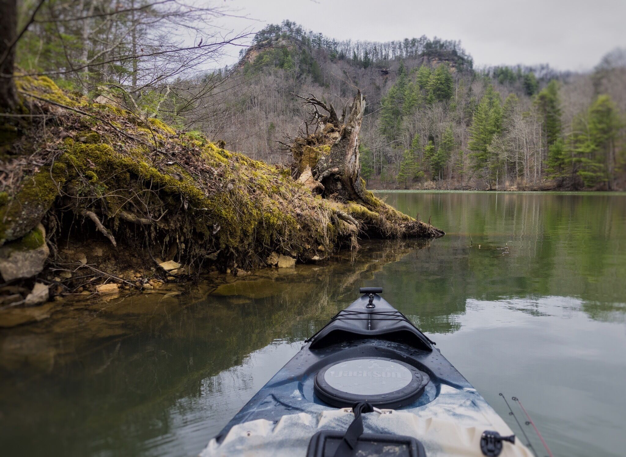First paddel this year. Water was still in the 30s', air temp never got above 45, and it may have been raining off and on all day but it was great getting back on the water. 