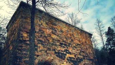 Pretty cool old iron furnace