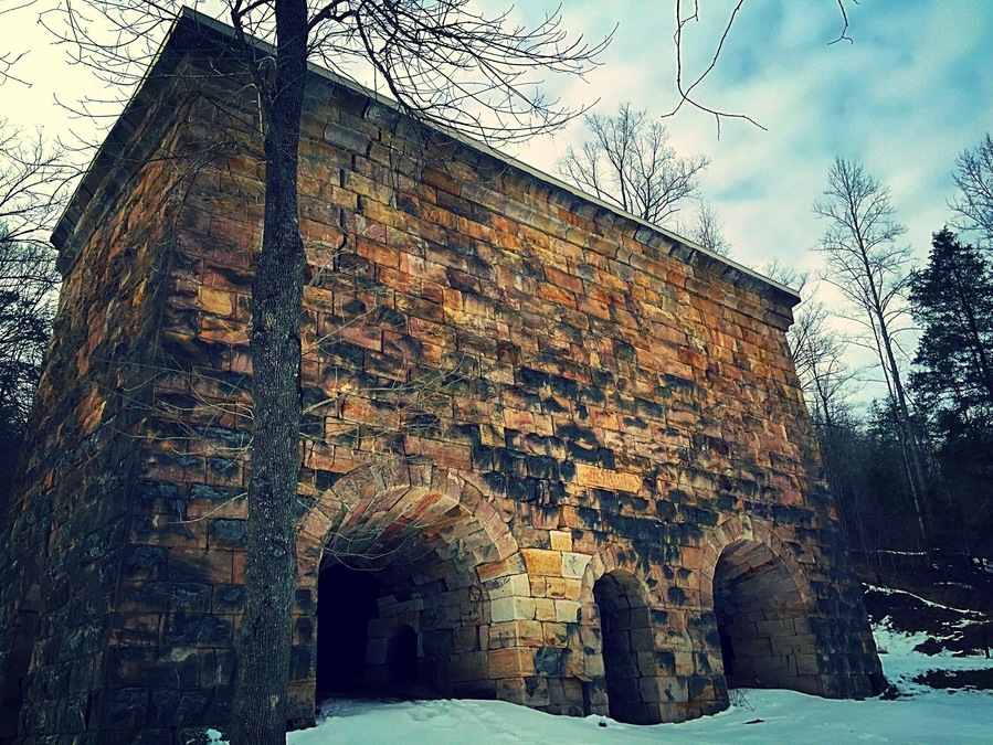 Pretty cool old iron furnace