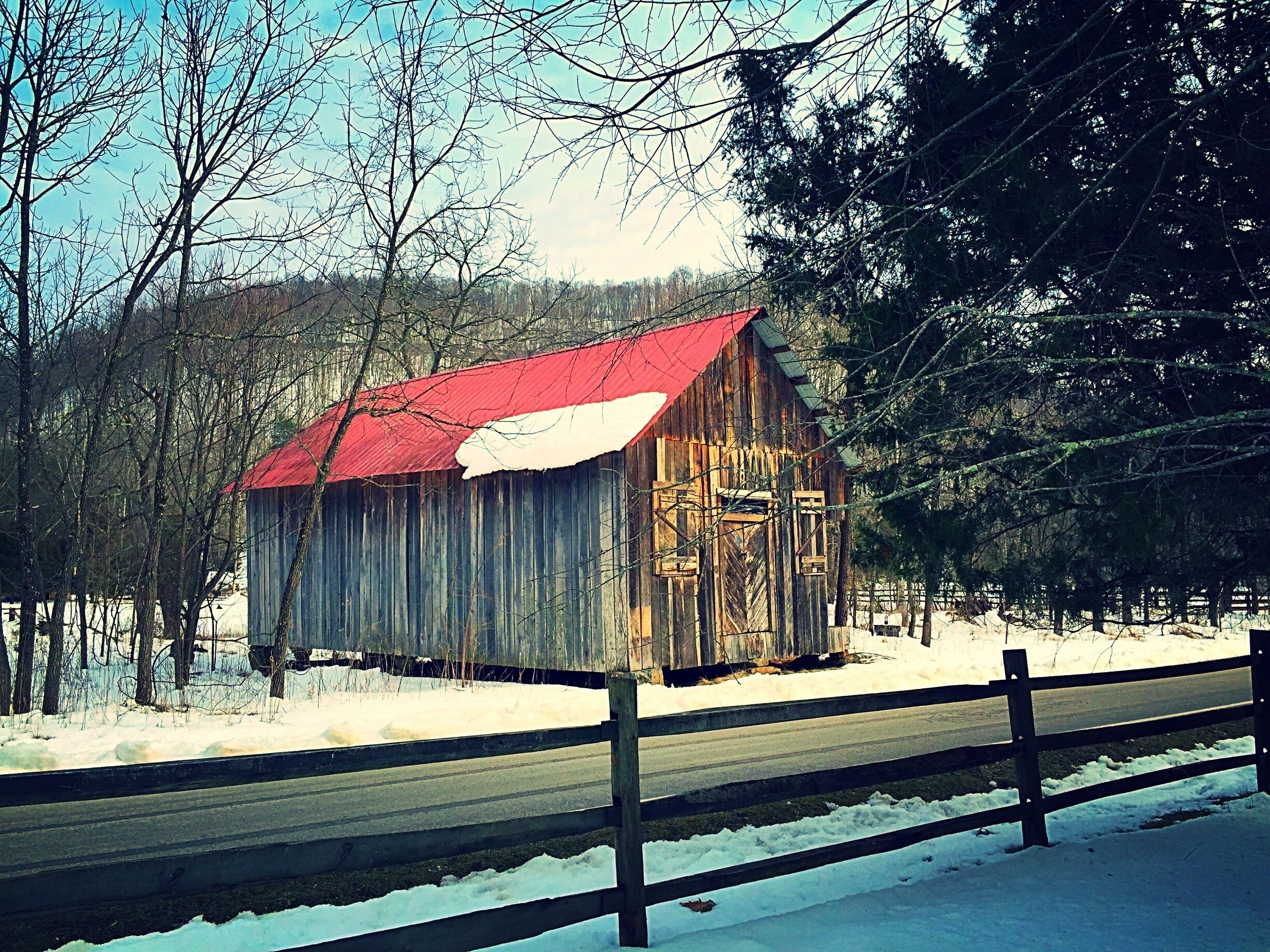 Barn across the street 
