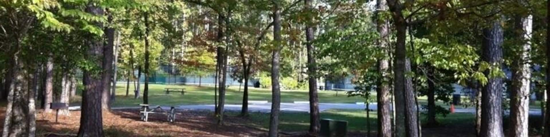At day use area looking toward tennis courts.