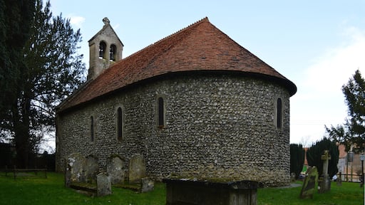 Church of England parish church of St Swithun, Nately Scures, Hampshire: view from the southeast