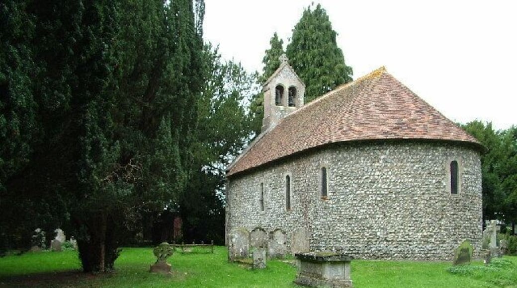Church of England parish chruch of St Swithun, Nately Scures, Hampshire, viewed from the southeast