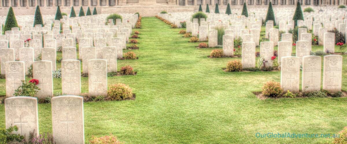 The British WWI War Cemetery at Pozieres in France. The resting place of countless Commonwealth Soldiers...