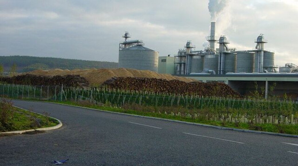 Eggers The factory processes wood waste into chipboard