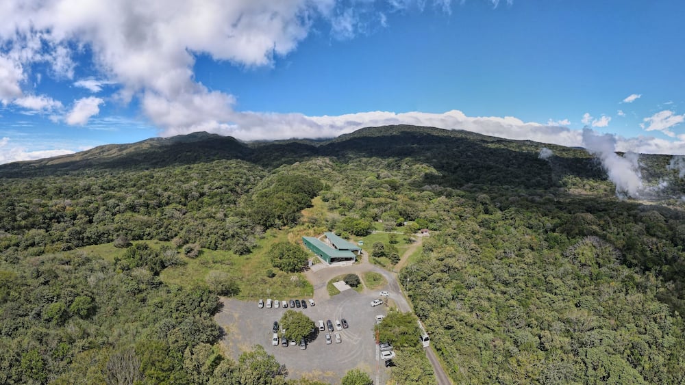 Aerial View of the Rincon de La Vieja Volcano and National Park in Guanacaste, Costa Rica