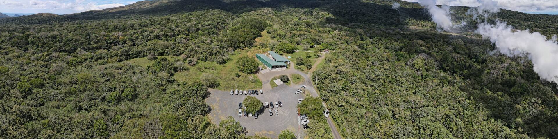 Aerial View of the Rincon de La Vieja Volcano and National Park in Guanacaste, Costa Rica