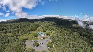 Aerial View of the Rincon de La Vieja Volcano and National Park in Guanacaste, Costa Rica