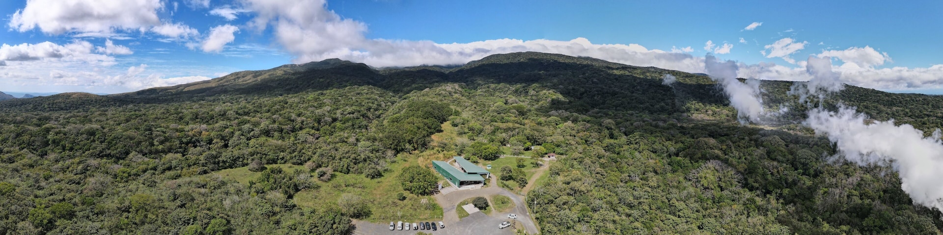 Aerial View of the Rincon de La Vieja Volcano and National Park in Guanacaste, Costa Rica