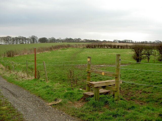 Stile and Footpath to Thornton Hough