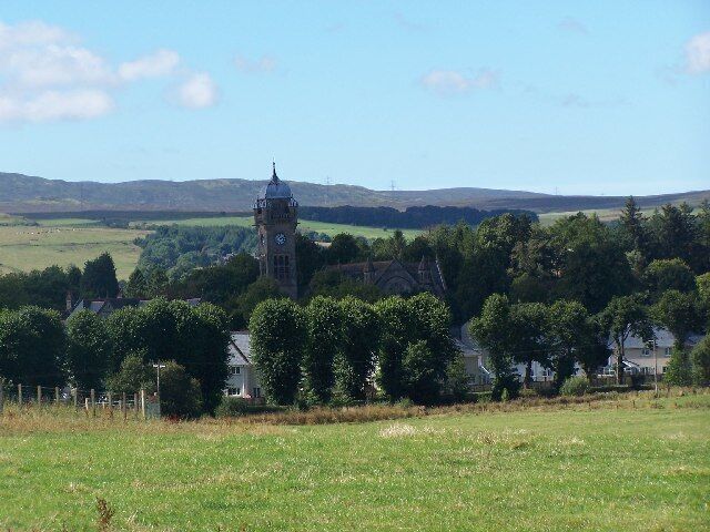 Quarriers village church. taken from the cycle track