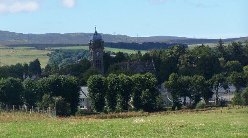 Quarriers village church. taken from the cycle track
