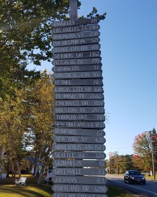 At the junction of Rt 2 and Rt 23 in Canaan, ME.