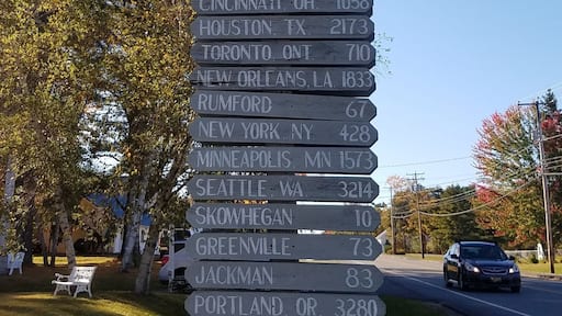 At the junction of Rt 2 and Rt 23 in Canaan, ME.