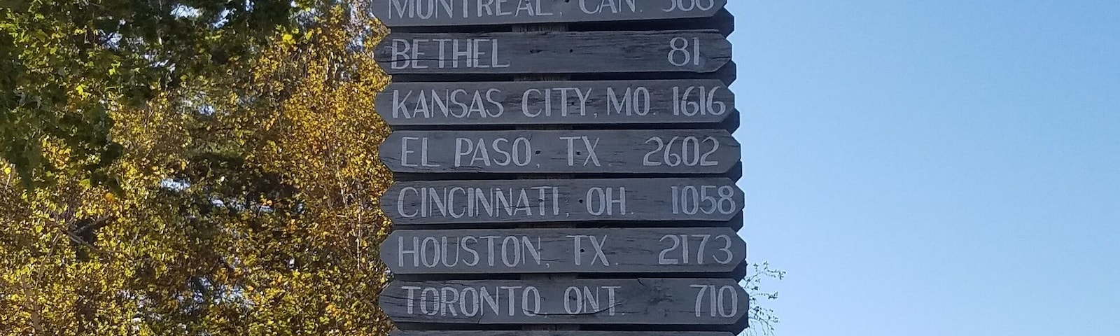 At the junction of Rt 2 and Rt 23 in Canaan, ME.