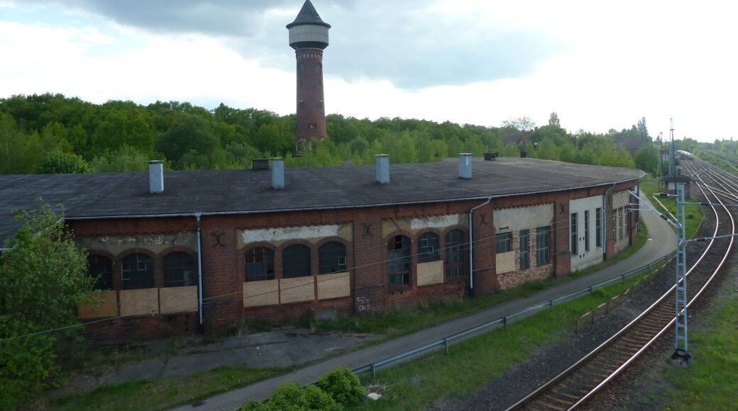 Wustermark Rangierbahnhof, water tower + shed
