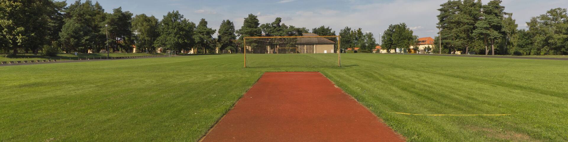 Playing field in the Berlin Olympic Village (built for the 1936 games) near Berlin, Germany
