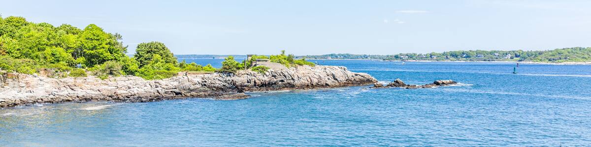 Ship Cove by Portland Head Lighthouse in Cape Elizabeth, Maine