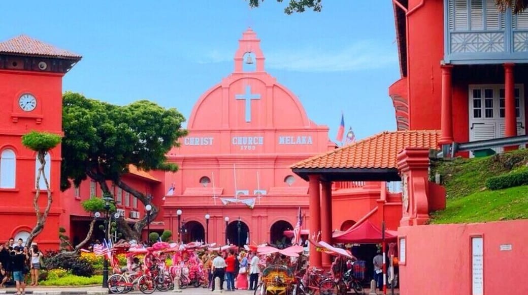 The Red District of Malacca, Malaysia.
