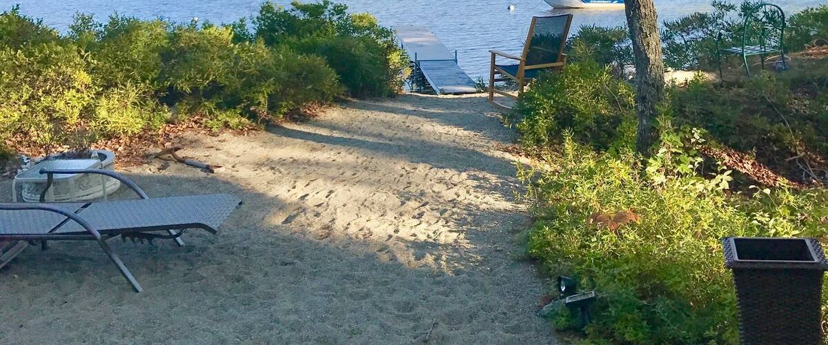 Enjoying the morning view this Labor Day weekend at Webb pond.