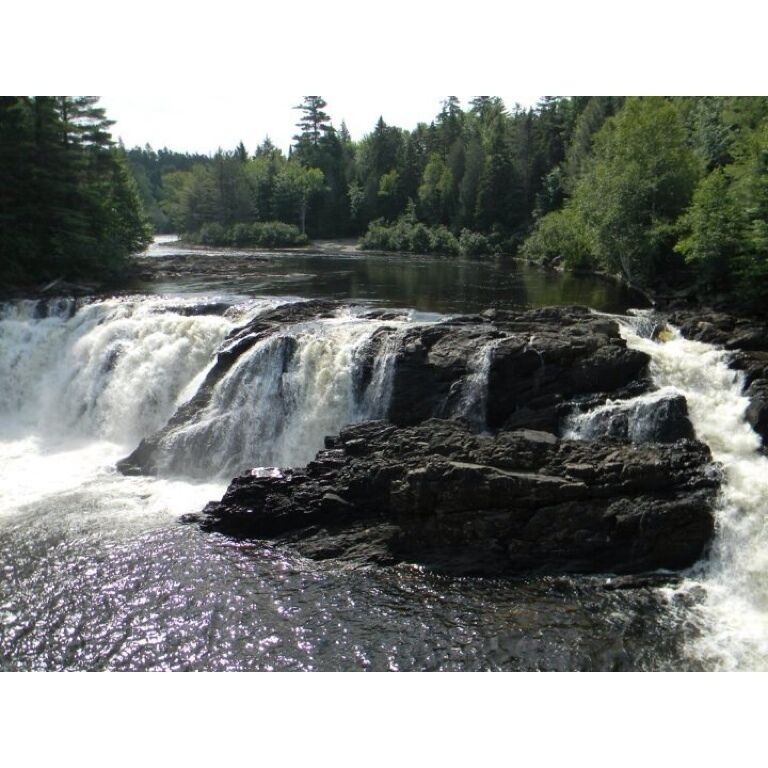 Grand Falls near the confluence of Spencer Stream & the Dead River.  18 miles of dirt road from the nearest signs of civilization.