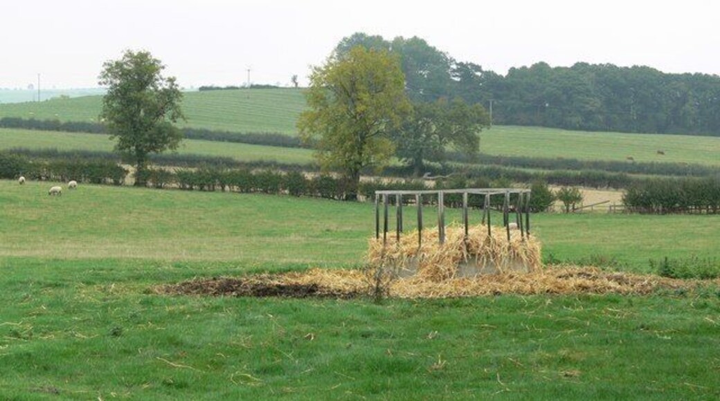 View from Cranoe Road Farmland east of Tur Langton in Leicestershire.
