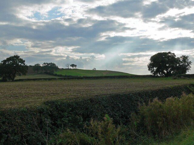 Towards Langton Caudle Looking towards the 482 feet hill from Langton Road.